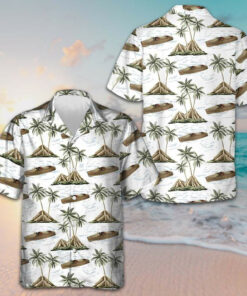Chris Craft Boat Pattern Hawaiian Shirt Men's Vacation Button Up Shirts Gifts For Son In Law