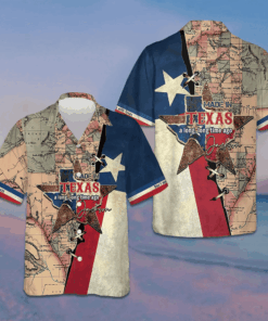 Custom Made In Texas A Long Long Time Ago Hawaiian Shirt State Of Texas Map Shirt For Texans