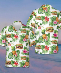 Tropical Burger Aloha Hawaiian Shirt Burger Lovers Men's Summer Shirts Sale