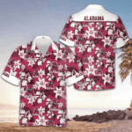 Tropical Alabama Hawaiian Shirt Button Down Beach Shirts Gifts For Alabama Lovers