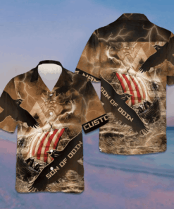 Custom Son Of Odin Hawaiian Shirt Men's Short Sleeve Summer Shirts Gifts For Nephew