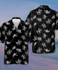 Smoke Black And White Pattern Hawaiian Shirt Men's Summer Button Up Shirts Gifts For Smokers