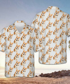 Gentleman Corgi Hawaiian Shirt Summer Button Up Gifts For Corgi Owners