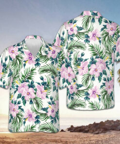 Flower Pattern Hawaiian Shirt Button Down Beach Shirts Gift Ideas For Brother