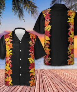 Autumn Thanksgiving Themed Hawaiian Shirt Short Sleeve Button Down Gifts For Thanksgiving