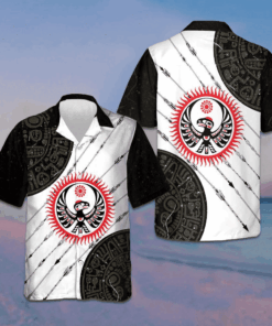 Native American Eagle And Sun Hawaiian Shirt Men's Button Up Shirts Summer Gift Ideas