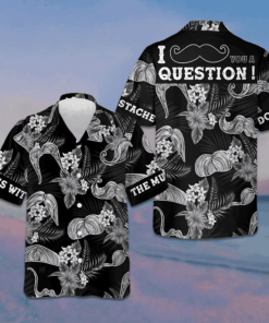 Don't Mess With The Mustache Hawaiian Shirt Tropical Button Up Shirt Gifts For Brother