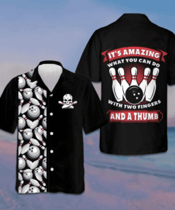 It's Amazing What You Can Do Bowling Hawaiian Shirt Bowling Lover Men's Summer Shirts Sale