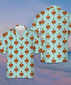 Gobble Thanksgiving Turkey Hawaiian Shirt Men's Short Sleeve Button Up Thanksgiving Ideas