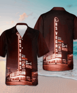Las Vegas At Night Hawaiian Shirt Beach Short Sleeve Button Up Shirt Gifts For Your Uncle