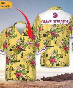 Custom Crane Operator Hawaiian Shirt