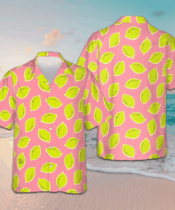 Lemon Pinky Hawaiian Shirt Men's Short Sleeve Summer Shirts Gifts For Stepson