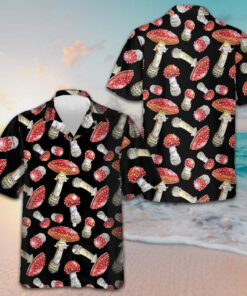 Fly Agaric Mushroom Hawaiian Shirt Beach Button Up Gifts For Mushroom Lovers