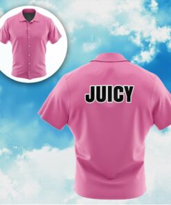 Vegeta Juicy Pink DBZ Abridged Button Up Hawaiian Shirt Gifts For Dragon Ball Z Fans