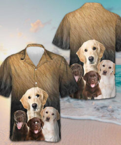 Great Labrador Retriever Dog Hawaiian Shirt Men's Button Up Shirts Summer Dog Owners Gifts