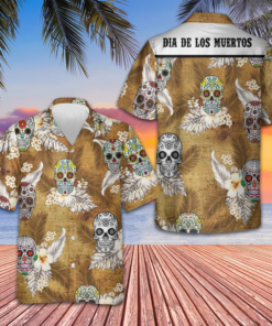 Dia De Los Muertos Sugar Skull Hawaiian Shirt Day Of The Dead Shirt Gifts For Mexicans