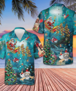 Scuba Diving Santa Claus Hawaiian Shirt Adult Christmas Shirt Gifts For Brother