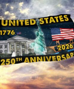 United States 1776-2026 250th Anniversary Flag Liberty