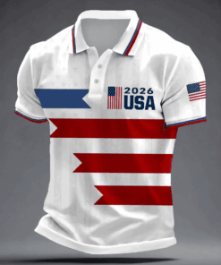 USA World Cup 2026 Polo Shirt Men's Game Day Apparel USA Soccer Team Merch Best Fan Gifts