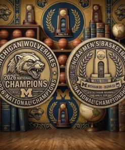 Michigan Wolverines 2026 Ncaa National Champions Commemorative Coin