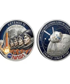 Artemis II 2026 Crewed Lunar Flyby Mission Deep Space Commemorative Coin