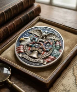 2026 USA 250th Anniversary Commemorative Coin Eagle Collectible Challenge Coin
