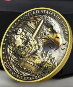 2026 USA 250th Anniversary Coin – Veteran Gift