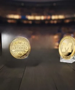 2026 Michigan Wolverines Men's Basketball National Champions Gold Coin