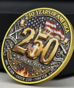 2026 USA 250th Anniversary Coin - God Bless America Faith Freedom Coin