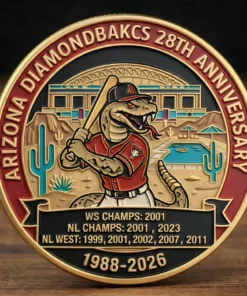 Arizonna 28Th Anniversary Commemorative Challenge Coin 2026