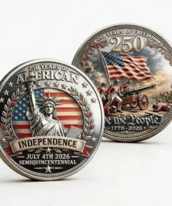 2026 USA Independence Coin 250 Years Freedom Liberty Patriotic Gift Decor