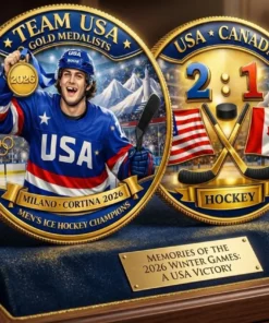 2026 Winter Olympics Defeats Canada 2 1 Hockey Final Coin