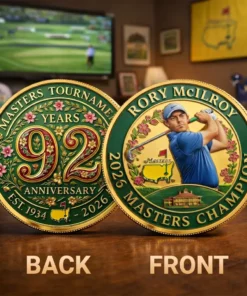 2026 Masters Tournament Commemorative Coin - Augusta 92 Years Anniversary