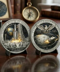 Artemis II 2026 Return To The Moon Silverc Coin Artemis Generation Commemorative Coin