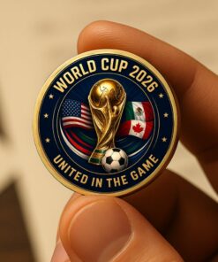 2026 FIFA World Cup Commemorative Coin - Soccer Challenge Coin - Football Collector's Coin - World Cup Souvenir