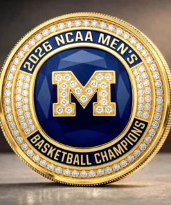 Michigan Wolverines 2026 NCAA National Champions CoinStyle Gold Medal