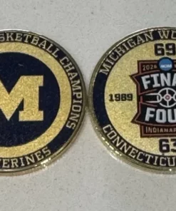 Michigan Wolverines 2026 National Basketball Champions Challenge Tribute Coin