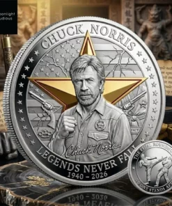 2026 Chuck Norris Legends Never Fall Commemorative Coin