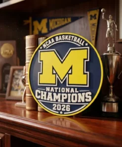 Michigan Wolverines NCAA Basketball National Champions 2026 Coin