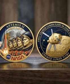 NASA Artemis II Crewed Lunar Flyby Coin April 2026 Deep Space Mission Coin