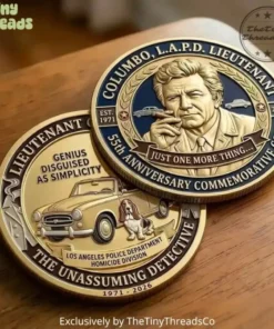 Columbo 55th Anniversary 2026 Commemorative Challenge Coin Gift for Fan