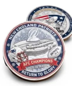 Patriots 2026 Champions Return To Glory Believe In England Coin