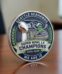Seahawk Super Bowl LX Champions 2026 Coin