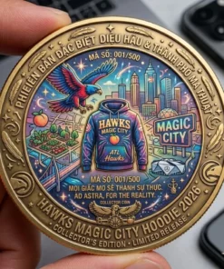 Hawks Basketball Magic City Monday 2026 Hoodie Coin