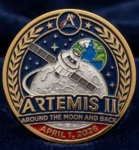 NASA Artemis II Coin Around The Moon And Back April 1 2026 Space Mission Medal
