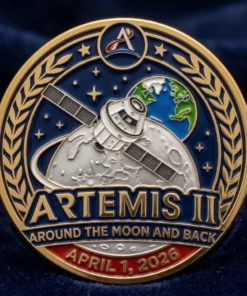 NASA Artemis II Coin Around The Moon And Back April 1 2026 Space Mission Medal