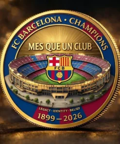 FC Barcelona 2026 Champions Coin Mes Que Un Club