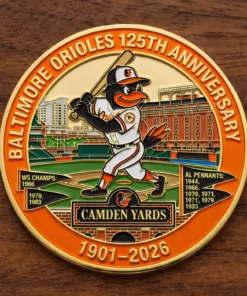 Baltimore 125Th Anniversary Commemorative Challenge Coin 2026