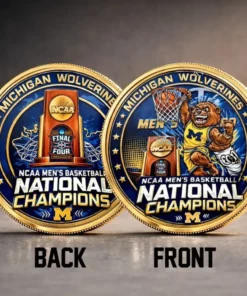 Michigan Wolverines 2026 NCAA National Champions Coin Double Sided Gold Medal