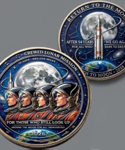 Artemis II Lunar Mission Commemorative Coin - 2026 Crewed Moon Coin